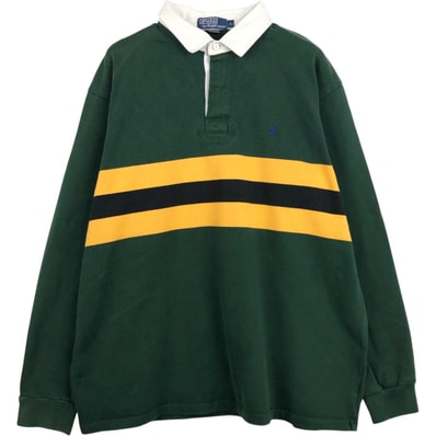 古着 ラルフローレン Ralph Lauren POLO by Ralph Lauren 長袖 ラガーシャツ メンズXL相当/eaa668825