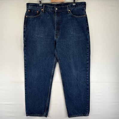 古着 リーバイス Levi's デニム パンツ 550 5ポケット 大きいサイズ テーパード ジッパーフライ W42 L32 ブルー系 メンズ