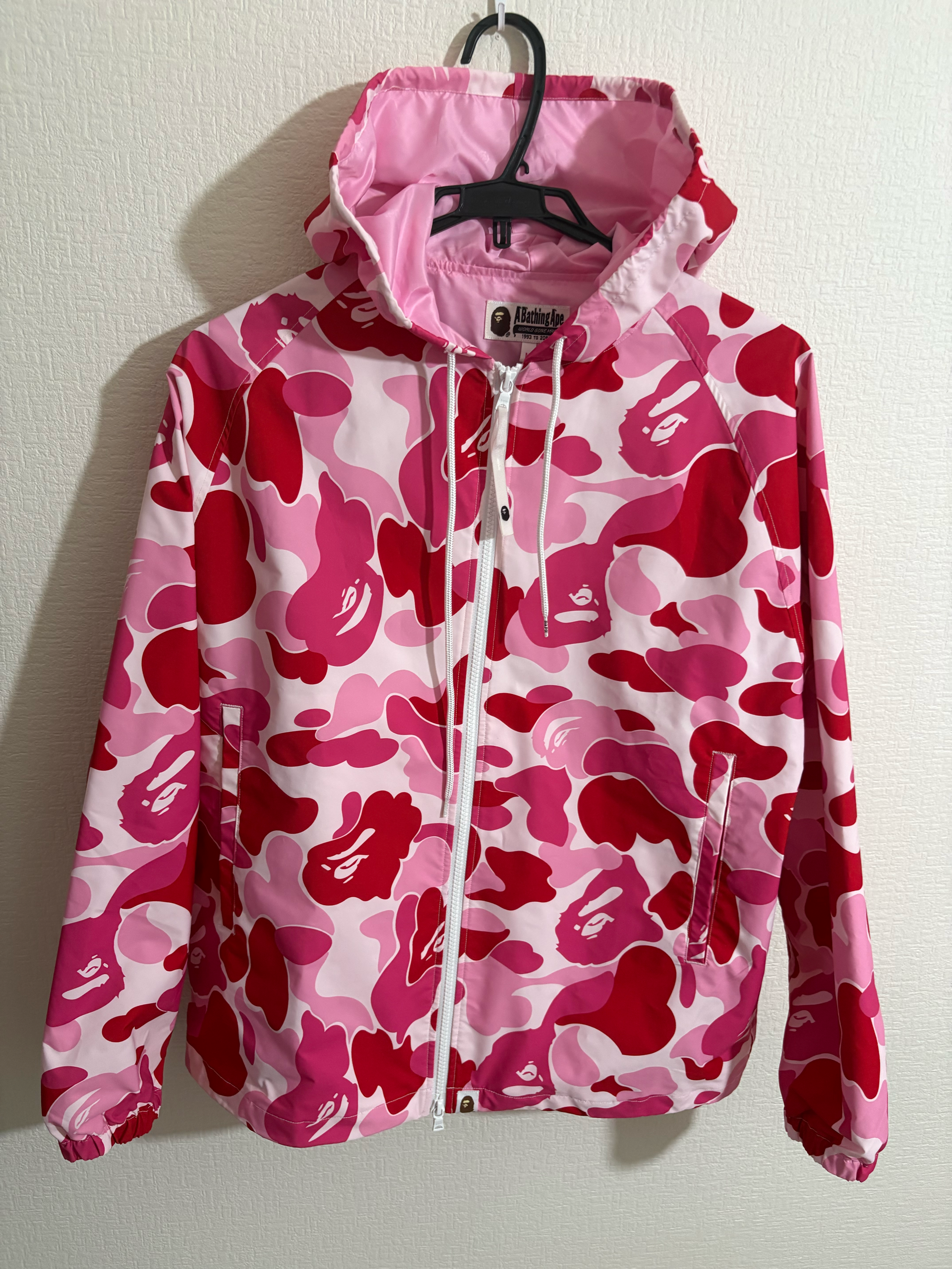 Bape abc camo pink jacket エイプ ベイプ ピンク ナイロンジャケット