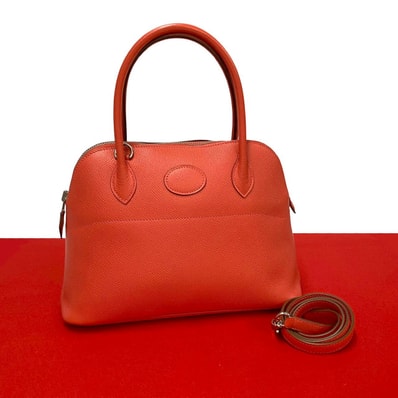 HERMES エルメス ボリード27 ヴォーエプソン ショルダーバッグ ピンク
27912