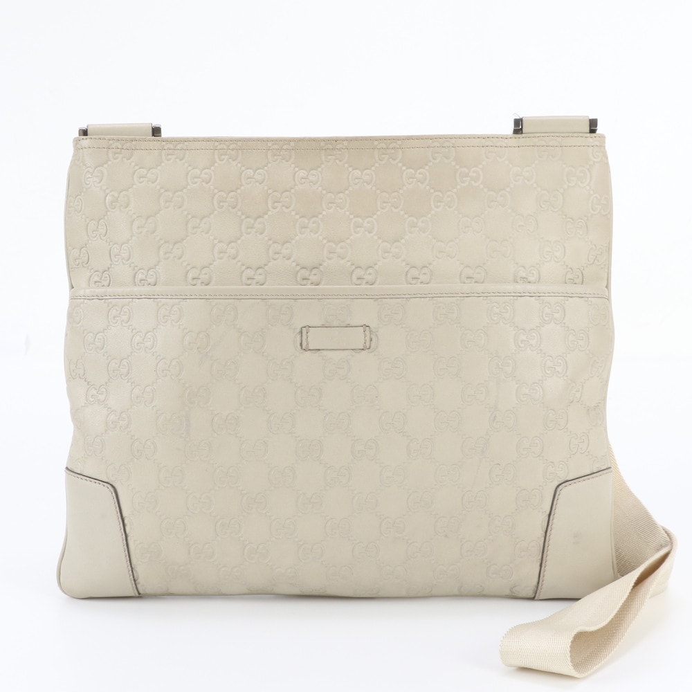■美品 グッチ グッチシマ 162914 ショルダーバッグ レザー