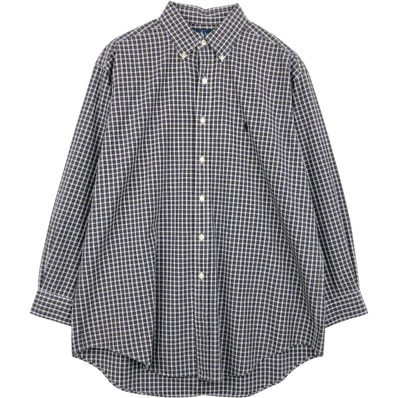 古着 ラルフローレン Ralph Lauren YARMOUTH 長袖 ボタンダウンチェックシャツ メンズL相当/eaa659249