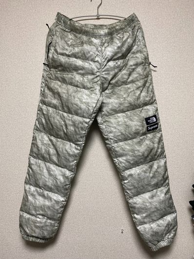 Supreme x The North Face Paper Print Nuptse Pant "White"