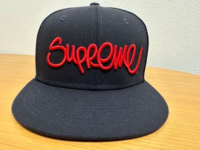 Supreme Handstyle New Era "Navy"
