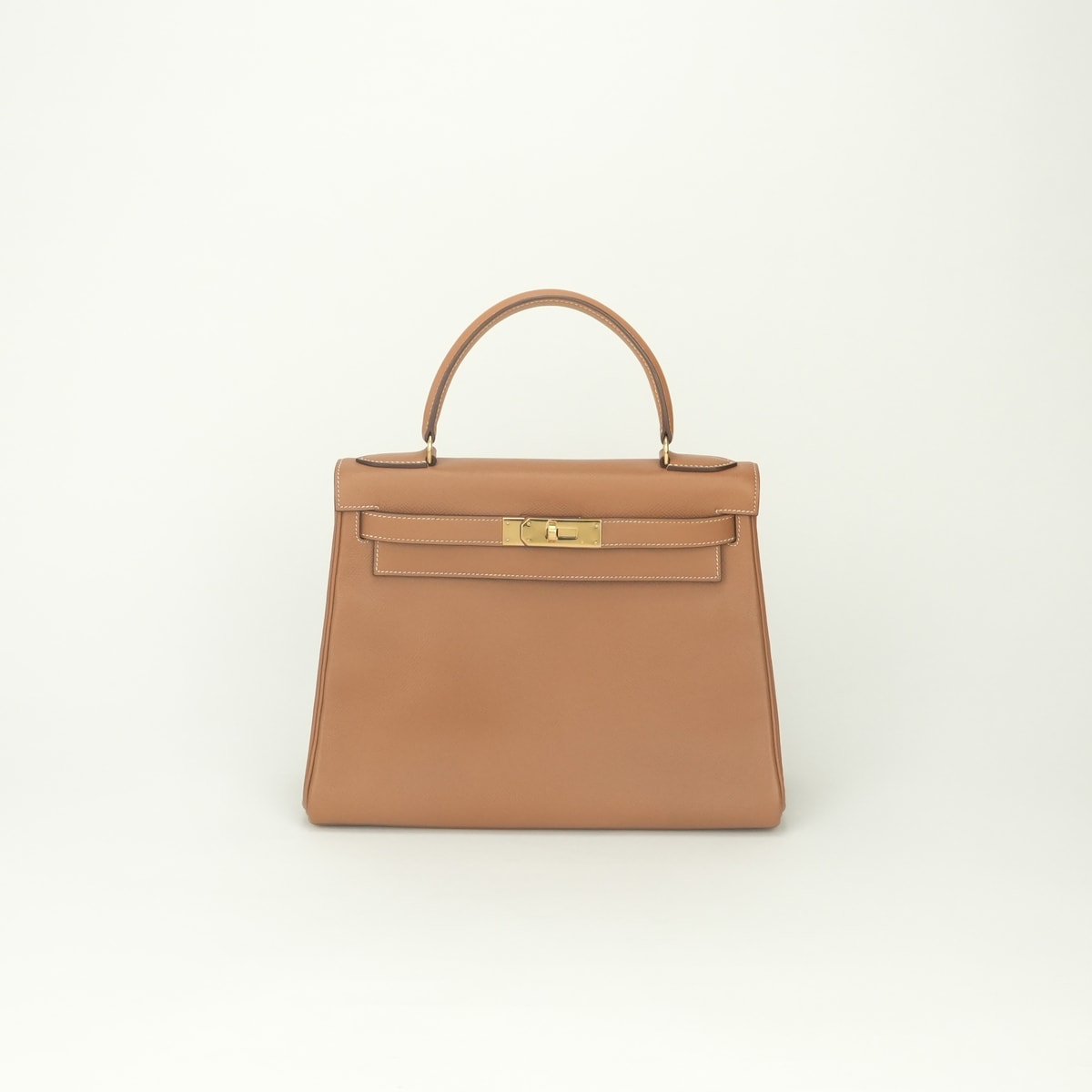 エルメス HERMES ケリー28 バッグ トートバッグ クシュベル ゴールド Gold ブラウン Brown 茶 ゴールド金具 ハンドバッグ 内縫い
