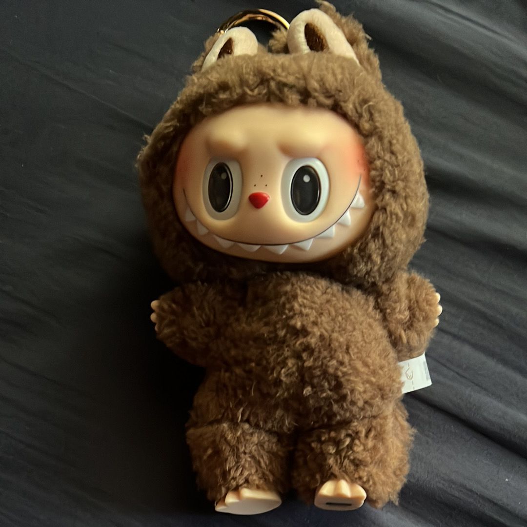 POP MART THE MONSTERS (LABUBU) Exciting Macaron Plush Series CHESTNUT COCOA (Secret)