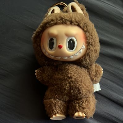 POP MART THE MONSTERS (LABUBU) Exciting Macaron Plush Series CHESTNUT COCOA (Secret)