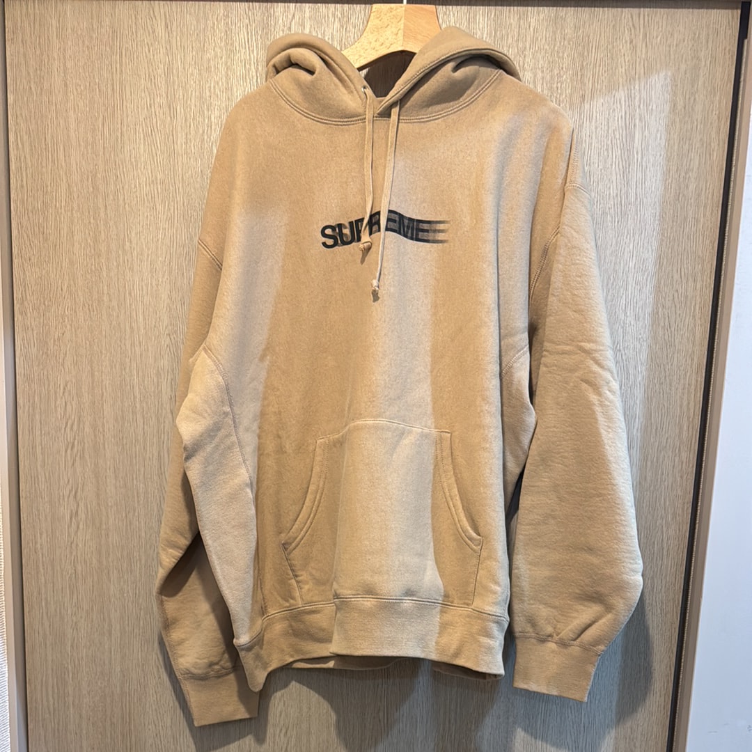 Supreme Motion Logo Hooded Sweatshirt "Dark Tan" (23SS)
