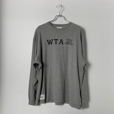 WTAPS Design 01 / LS / Cotton. College "Ash Gray"