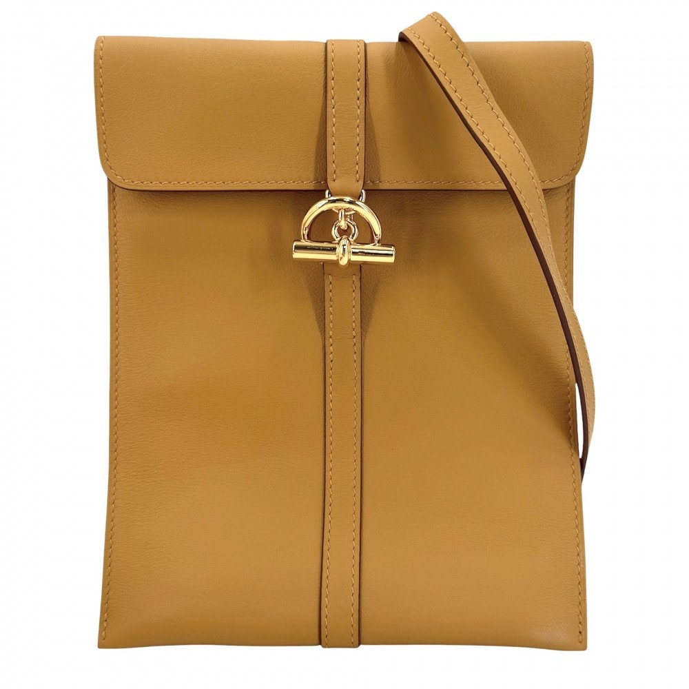 HERMES エルメス ショルダーバッグ グレナントゥーゴー K刻印 レザー    ブラウン系 ゴールド金具 レディース 美品 2025年【中古品】