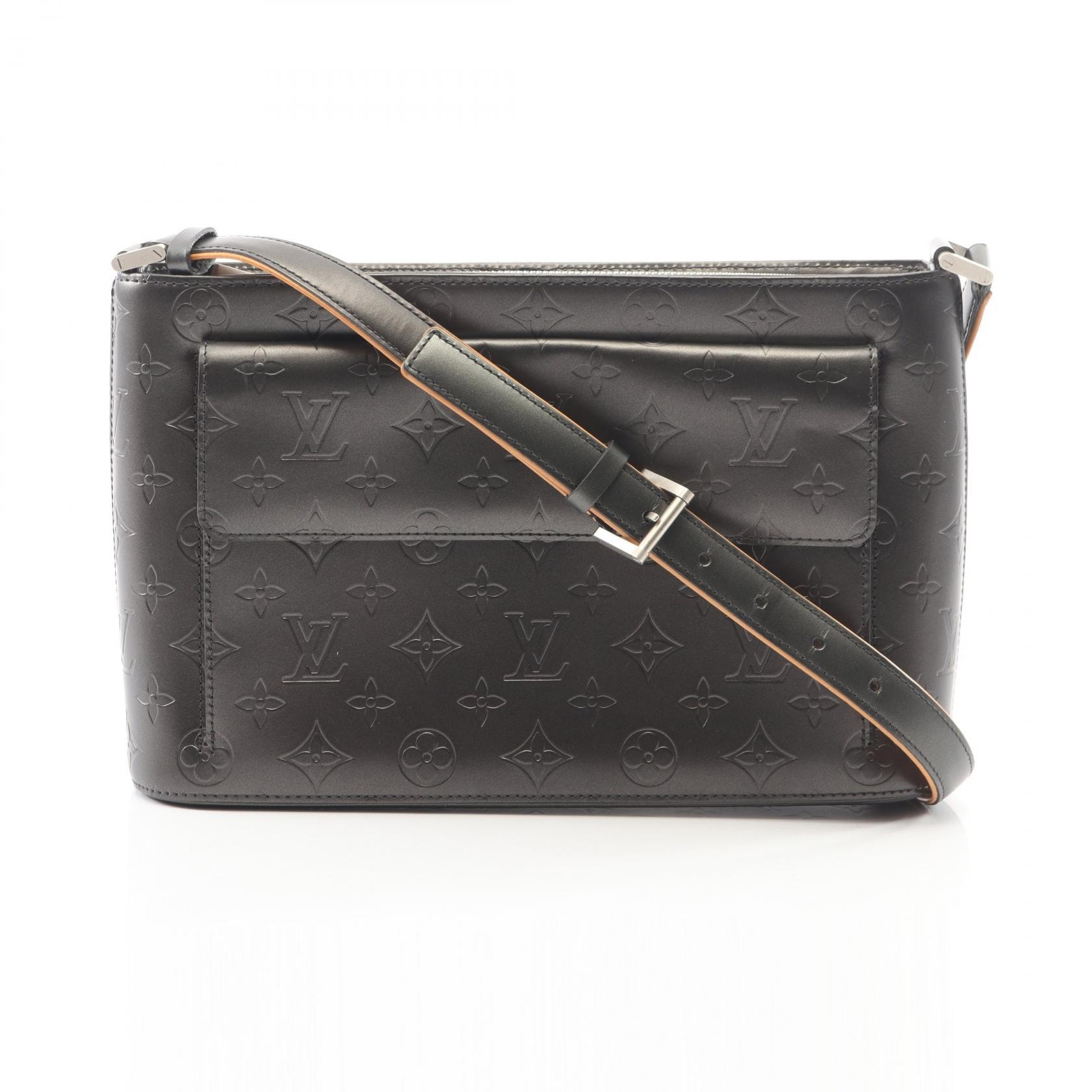 ルイ・ヴィトン LOUIS VUITTON アルストン モノグラムマット ノワール ショルダーバッグ バッグ レザー レディース ブラック系 M55122 【中古】
