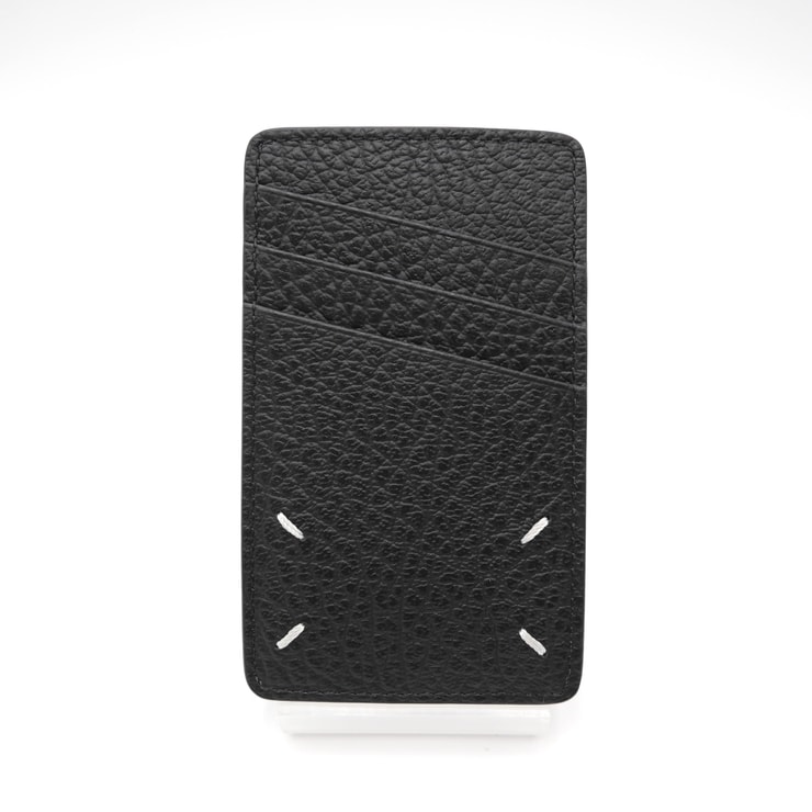 Maison Margiela(メゾン マルジェラ)カードホルダー カードケース 4ステッチ ブラック レザー SA1VX0017【中古】