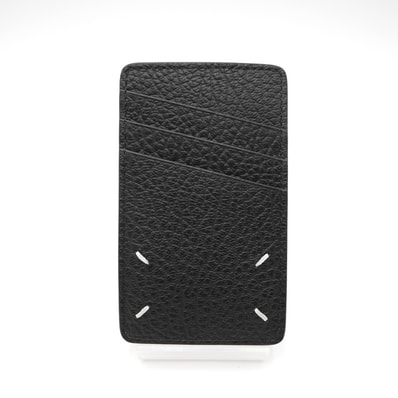 Maison Margiela(メゾン マルジェラ)カードホルダー カードケース 4ステッチ ブラック レザー SA1VX0017【中古】