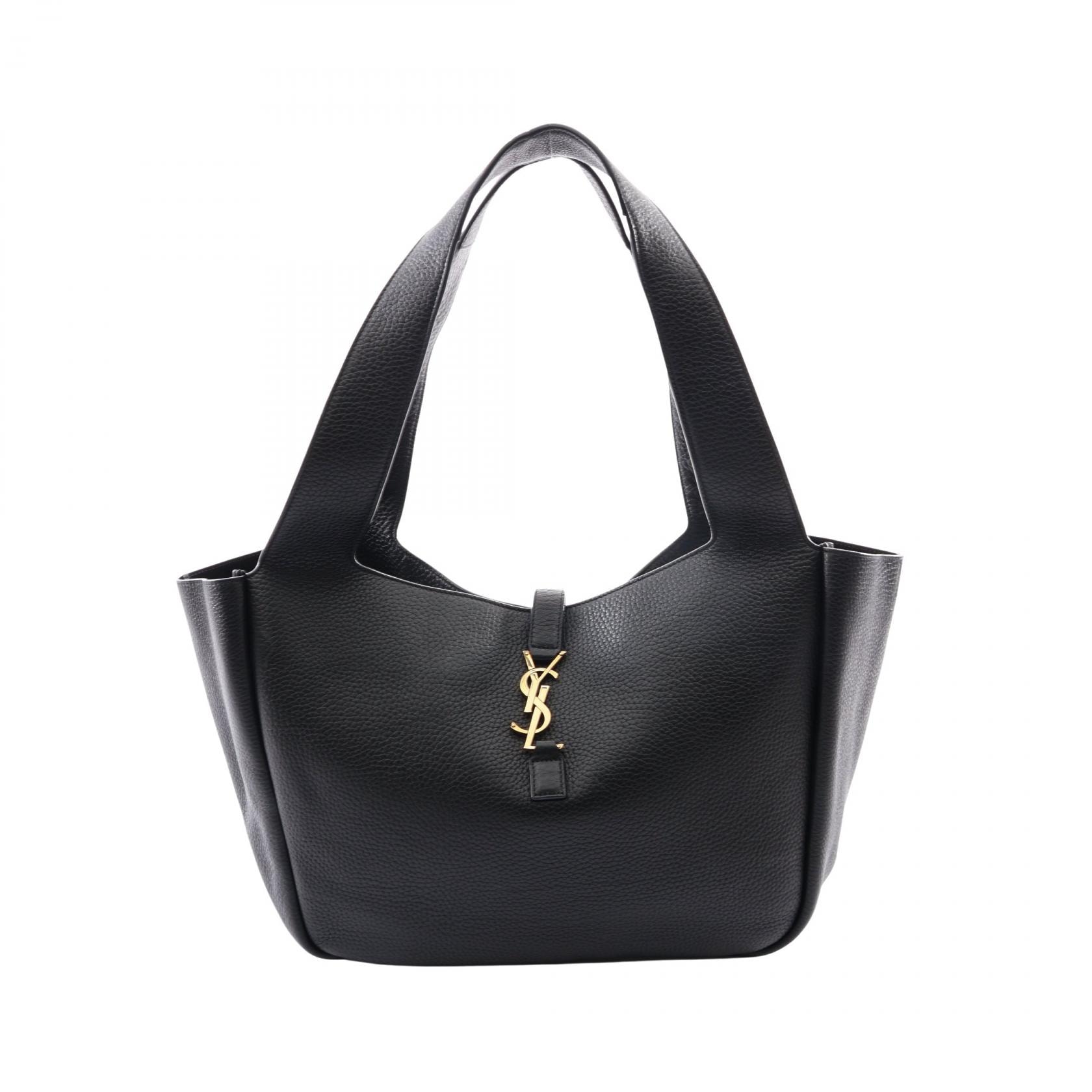 サンローランパリ SAINT LAURENT PARIS LE 5 A 7 BEA トートバッグ バッグ レザー レディース ブラック系 763435 【中古】