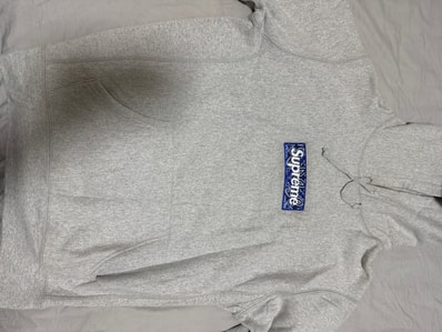 Supreme Bandana Box Logo Hooded Sweatshirt "Grey"