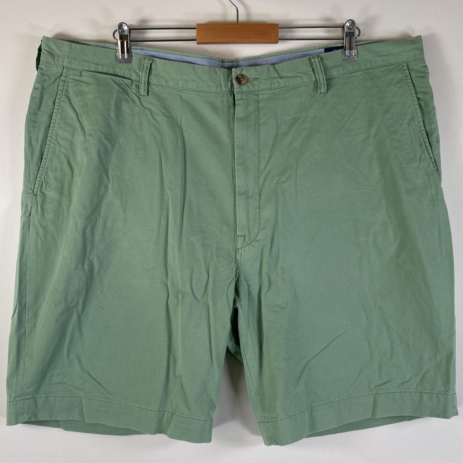 古着 ポロ・ラルフローレン POLO RALPH LAUREN ショートパンツ チノパン ポロチノ 大きいサイズ ワンポイントロゴ w44  グリーン系 メンズ