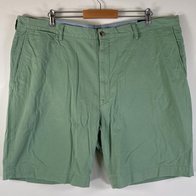 古着 ポロ・ラルフローレン POLO RALPH LAUREN ショートパンツ チノパン ポロチノ 大きいサイズ ワンポイントロゴ w44 グリーン系 メンズ