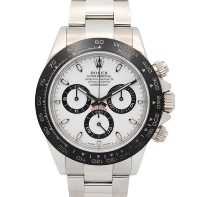 ロレックス ROLEX デイトナ 腕時計 時計 ステンレススチール メンズ ホワイト系 116500LN 【中古】