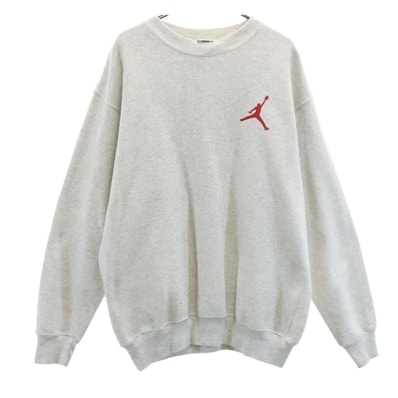 NIKE ナイキ 90s 00s JORDAN オールド バスケットボール 長袖 トレーナー グレー系 スウェット バックプリント
