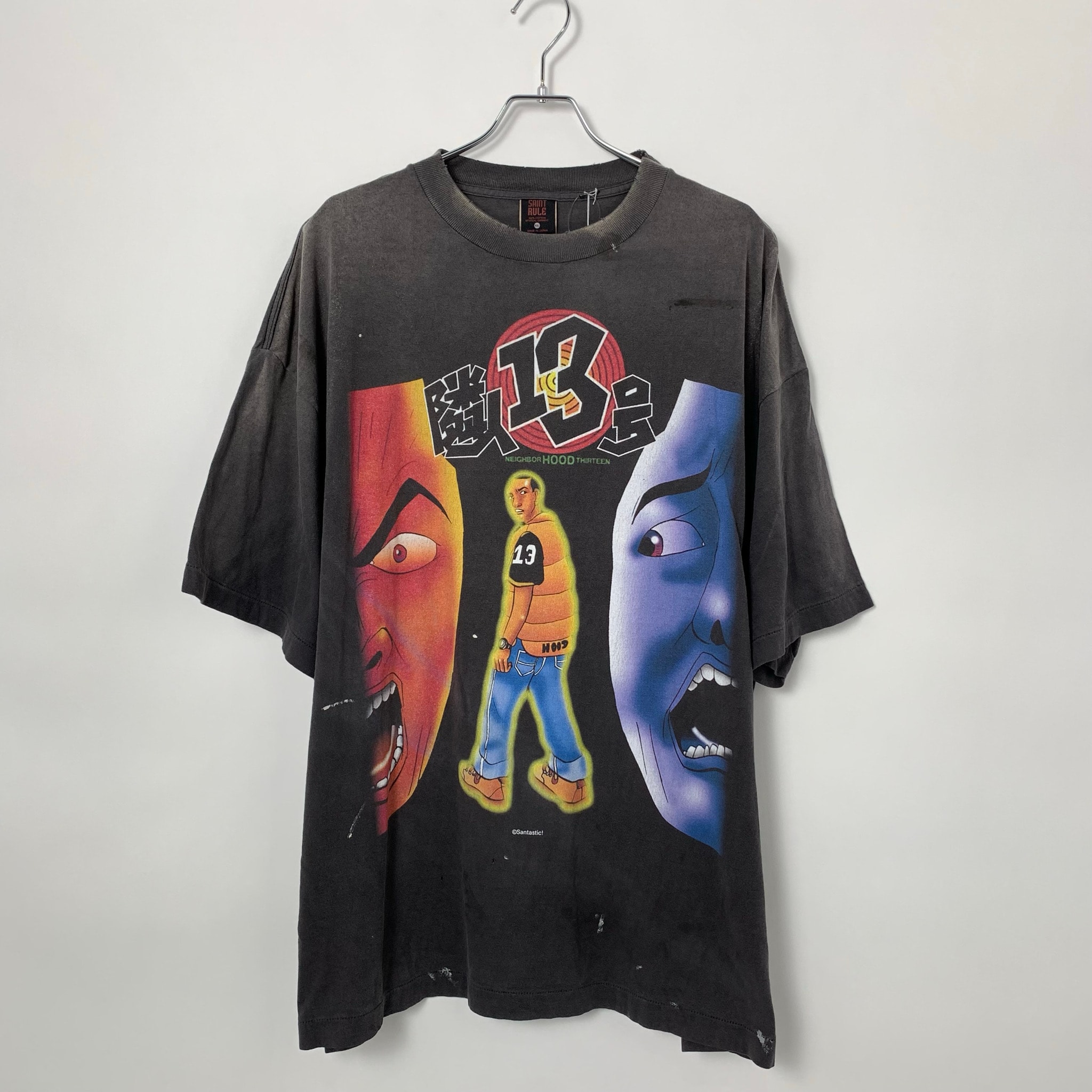 SAINT Mxxxxxx x SANTASTIC! x GEEKS RULE SS Tee The Neighbor No.13 "Black"
