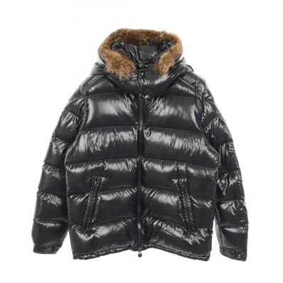 モンクレール MONCLER MAYA ダウンジャケット 衣料品 アウター ナイロン メンズ ブラック系 【中古】