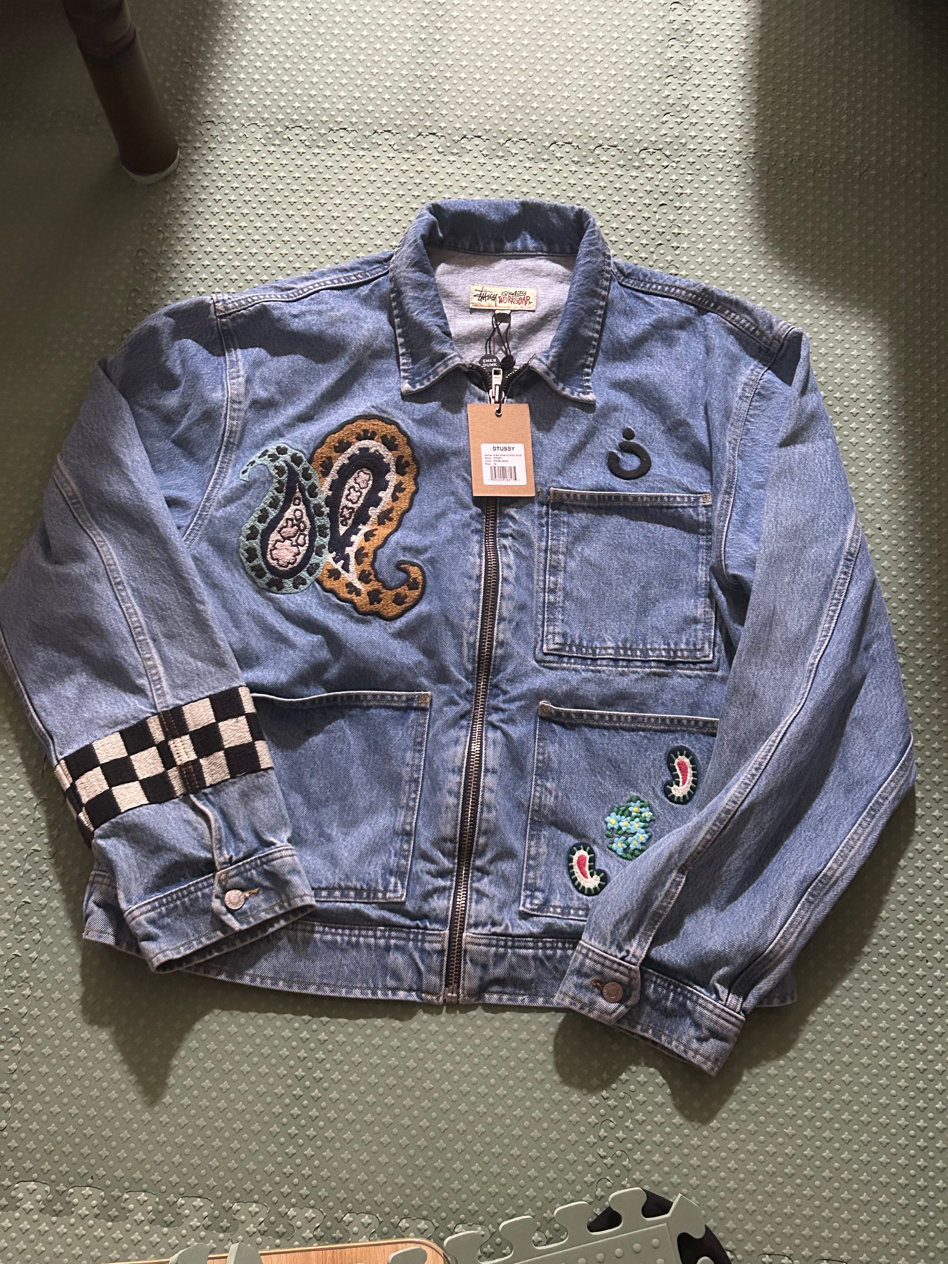 Stussy NOMA DENIM ZIP WORK JACKET "Stone Wash"