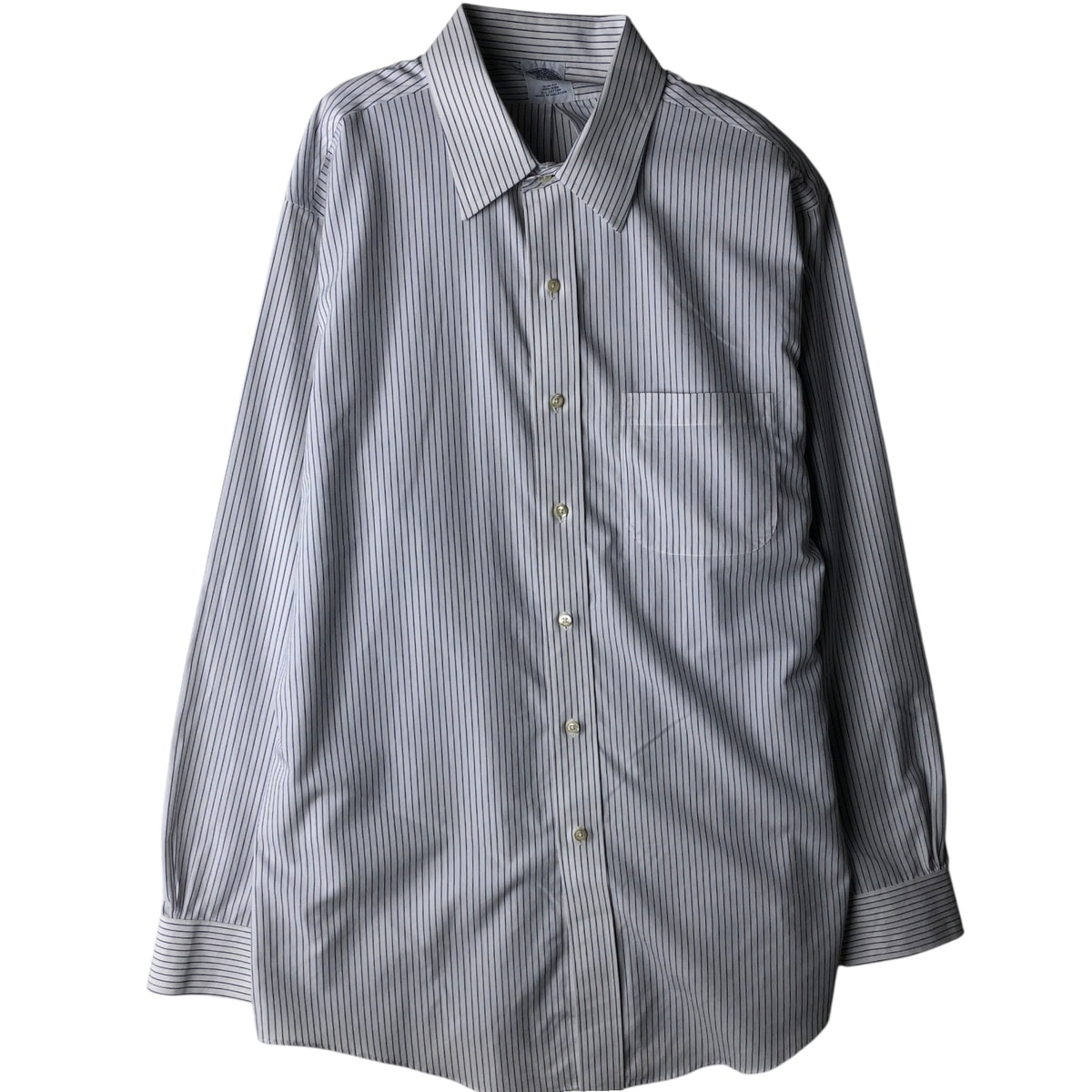 古着 ブルックスブラザーズ Brooks Brothers Est.1818 長袖 コットンストライプシャツ メンズL相当/eaa619033