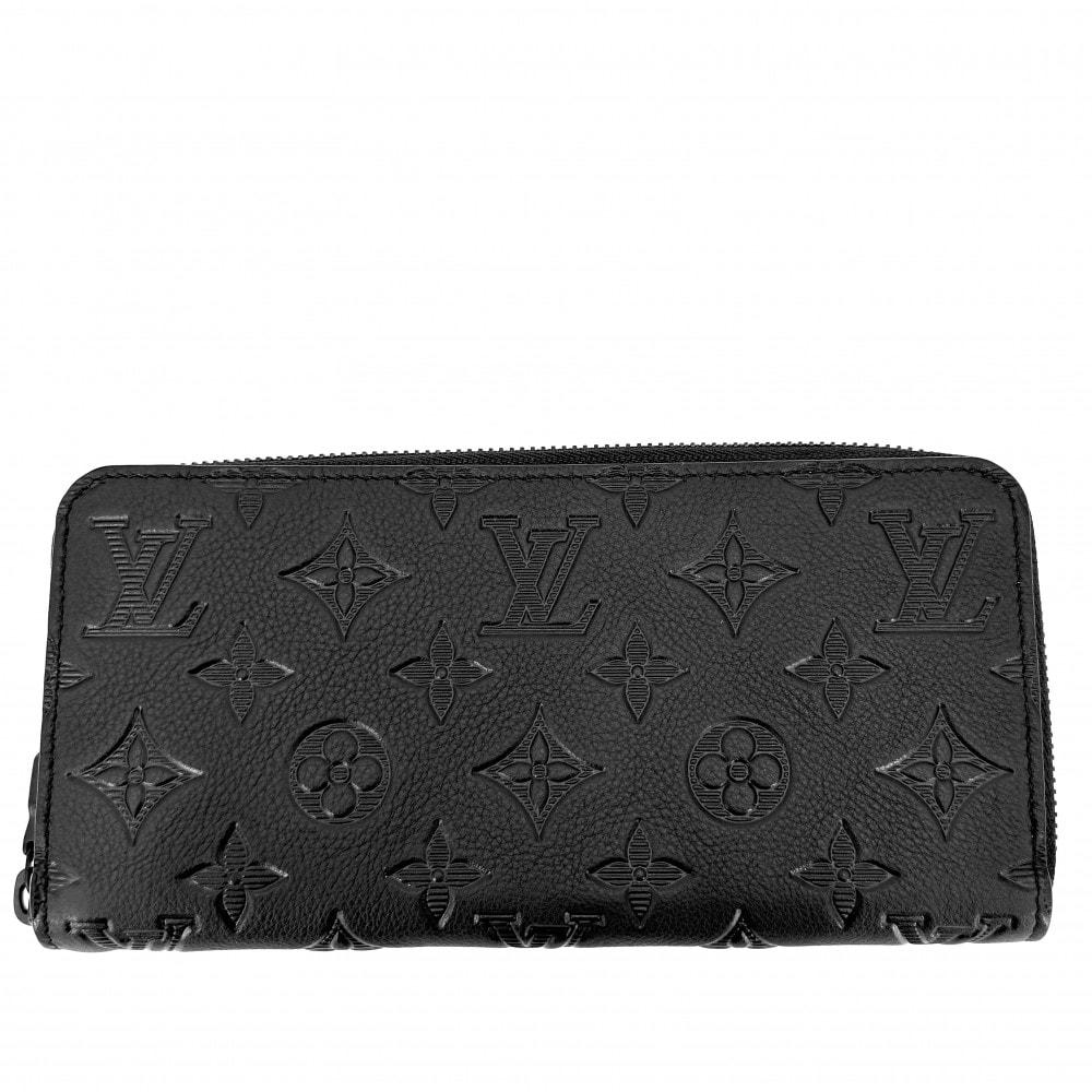 LOUIS VUITTON ルイヴィトン 長財布 モノグラムシャドウ ジッピーウォレット ホリゾンタル ロングウォレット ラウンドファスナー M80333    ブラック 黒 ブラック金具 メンズ 美品【中古品】