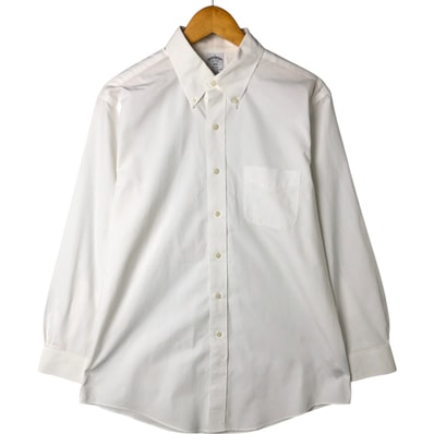 古着 ブルックスブラザーズ Brooks Brothers 1818 長袖 ボタンダウンシャツ メンズL相当/eaa543626