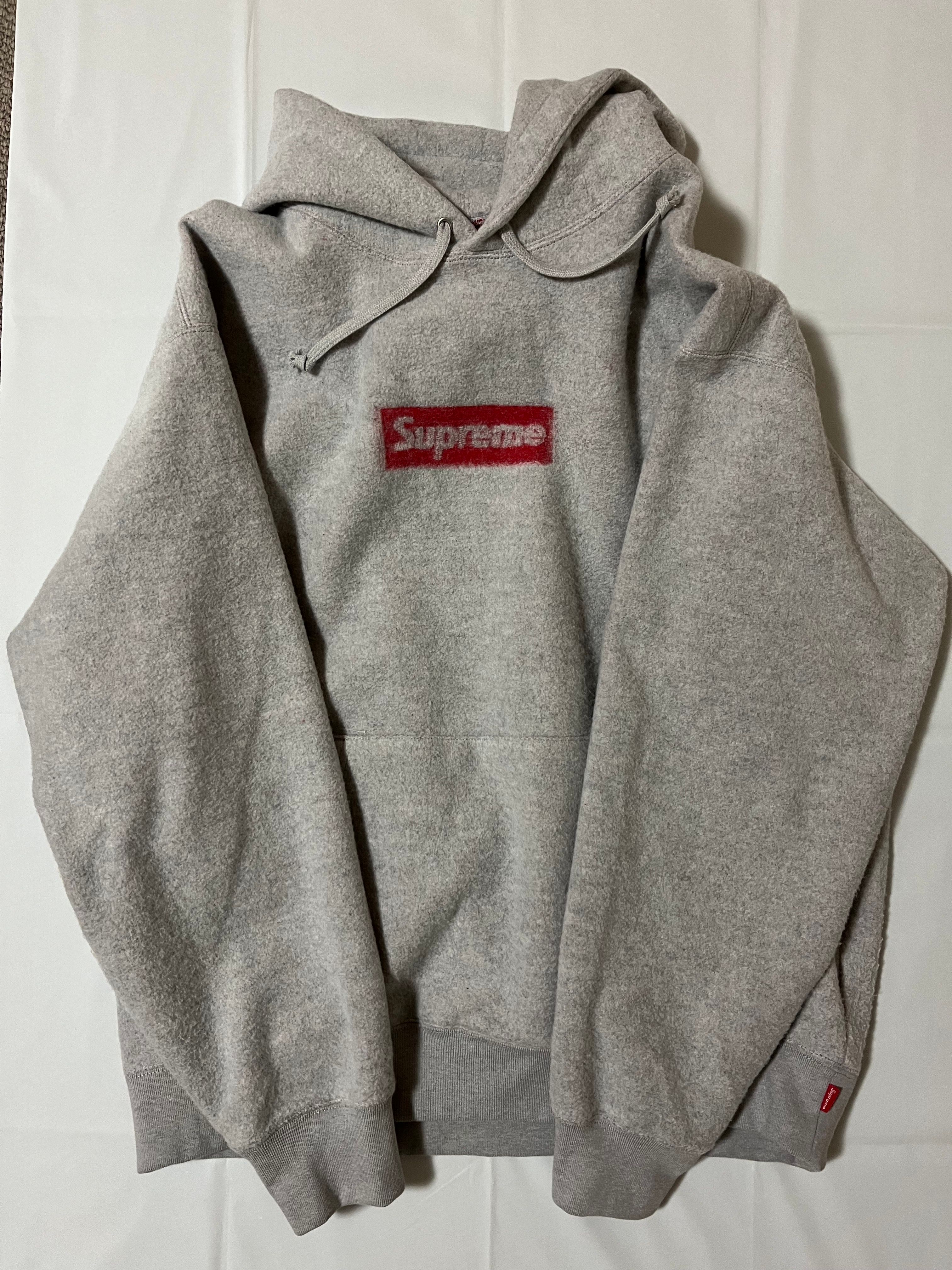 Supreme Inside Out Box Logo Hooded Sweatshirt "Heather Grey"