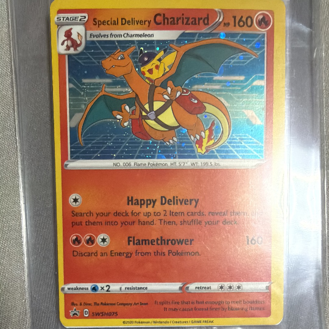 スペシャルデリバリーリザードン P [SWSH075]【英語版】(ソード&シールド「2022 ポケモンセンター イギリス スペシャルプロモ」)