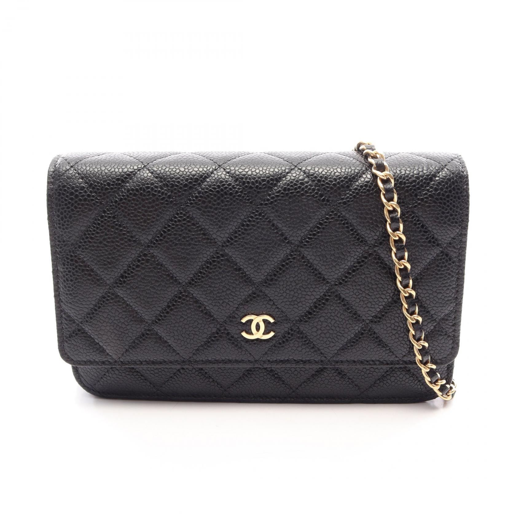 シャネル CHANEL マトラッセ ショルダーバッグ バッグ キャビアスキン(グレインドカーフ) レディース ブラック系 【中古】