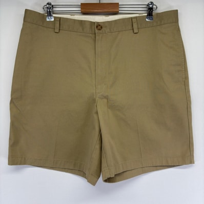 古着 エルエルビーン L.L.Bean ショートパンツ クラシックフィット ジップ チノパン ハーフパンツ w38 ベージュ系 無地 メンズ