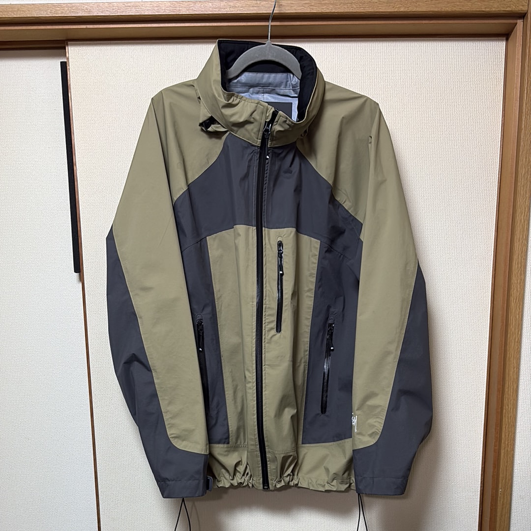 Stussy Taped Seam Rain Shell Jacket "Moss"