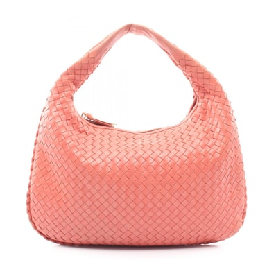ボッテガヴェネタ BOTTEGA VENETA ヴェネタバッグ イントレチャート ショルダーバッグ バッグ レザー レディース ピンク系 【中古】