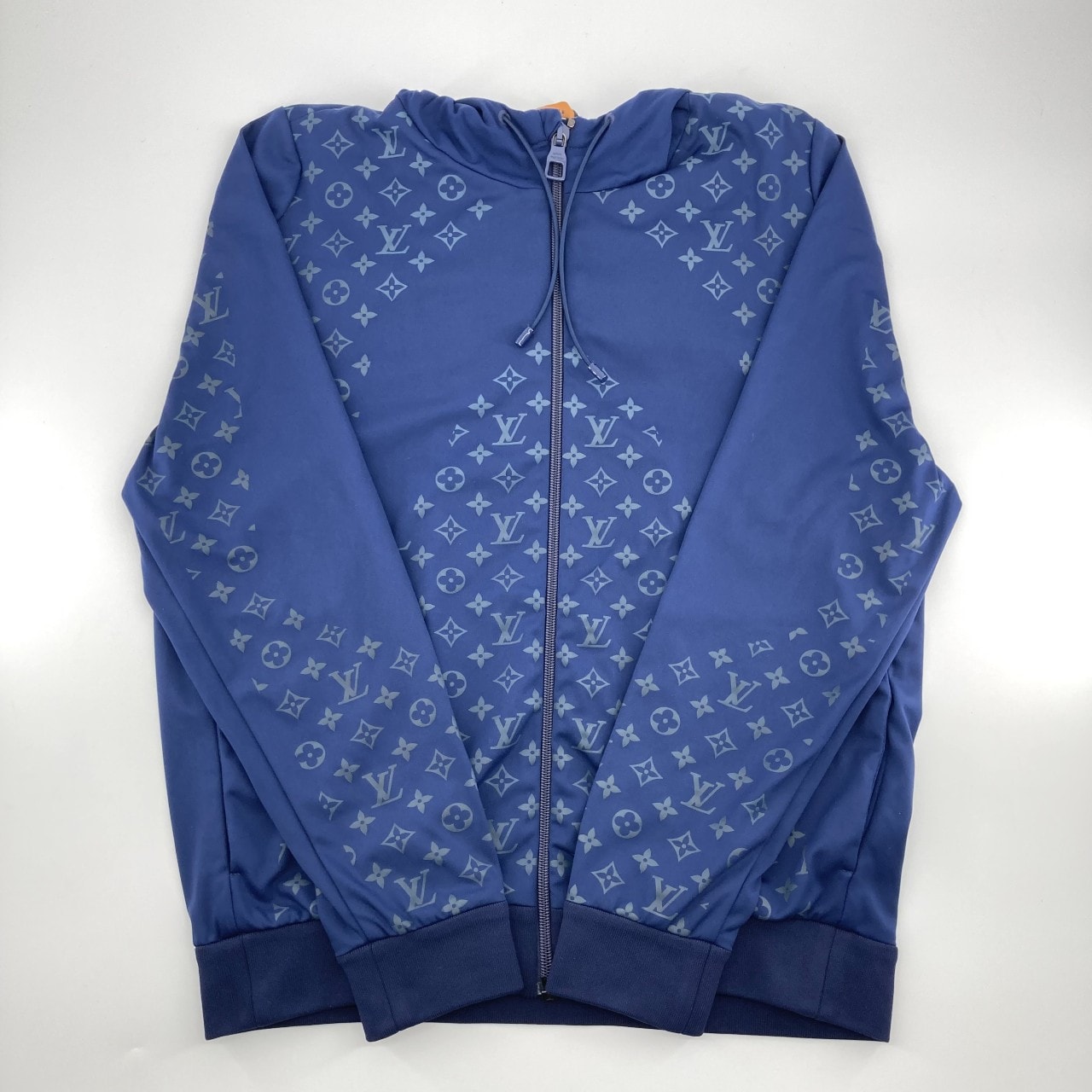 LOUIS VUITTON(ルイ・ヴィトン)  ナイロン ストレッチ  RM241MQ パーカー ブルー×ネイビー