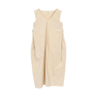 ジルサンダー JIL SANDER ワンピース 衣料品 トップス コットン レディース ベージュ系 【中古】