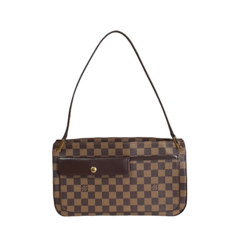 ルイヴィトン オーバーニュ ダミエ ショルダーバッグ ダミエキャンバス N51129 ブラウン レディース LOUIS VUITTON  中古