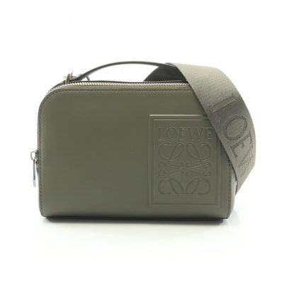 ロエベ LOEWE クロスボディ カメラバッグ ミニ ショルダーバッグ バッグ レザー メンズ カーキ系 C565R41X04 【中古】