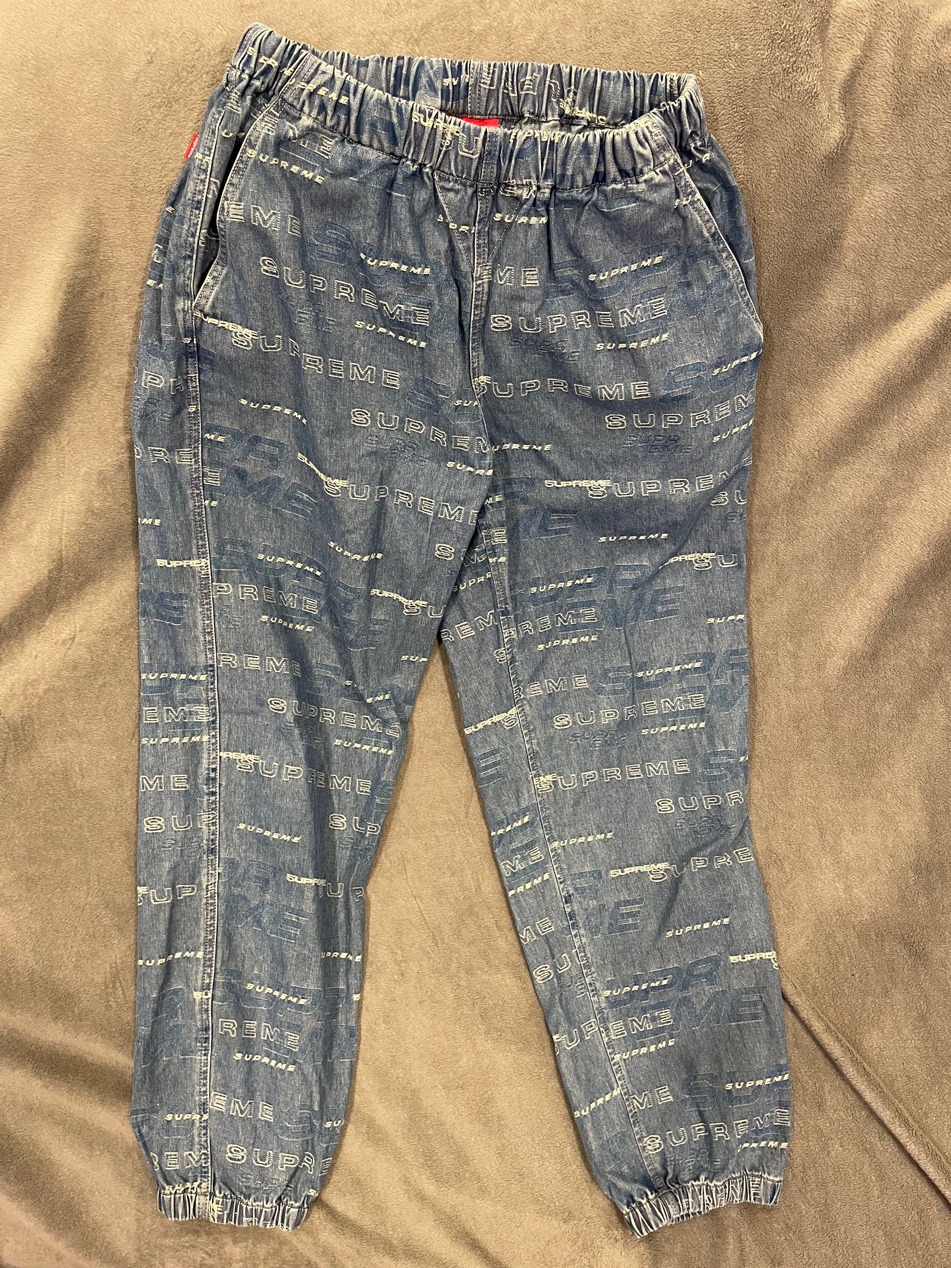 supreme Dimension Logo denim skate pants