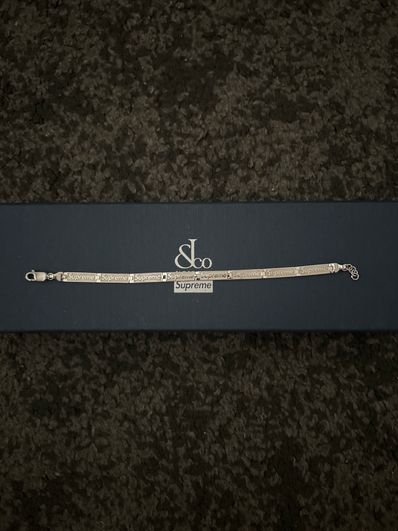 Supreme / Jacob & Co Logo Link Bracelet "Sterling Silver"