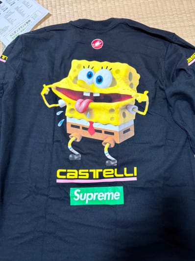 Supreme x SpongeBob Castelli Racing L/S Tee "Black"
