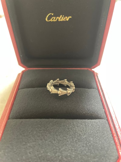 Chrome Hearts Cross Tail Ring "Silver"
