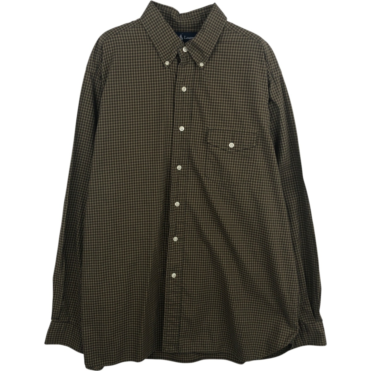 古着 ラルフローレン Ralph Lauren BLAKE 長袖 ボタンダウンチェックシャツ メンズXL相当/eaa628753