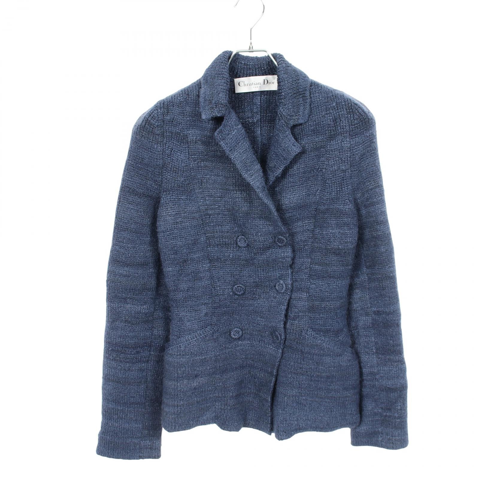 ディオール Dior ニット 衣料品 アウター シルク レディース ブルー系 【中古】