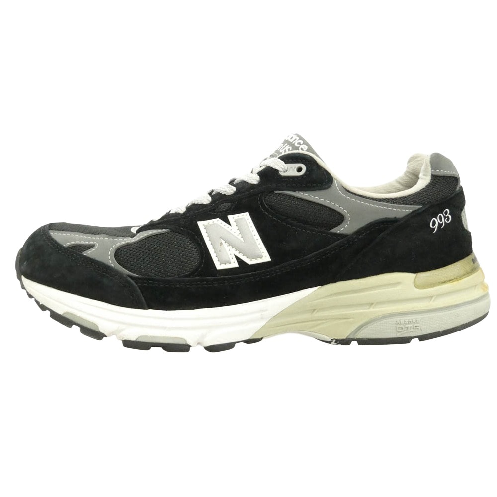 NEW BALANCE ニューバランス MR993BK USA製 米国製 993 Black ブラック ランニングシューズ ローカット スニーカー ブラック系 28.5cm【中古】