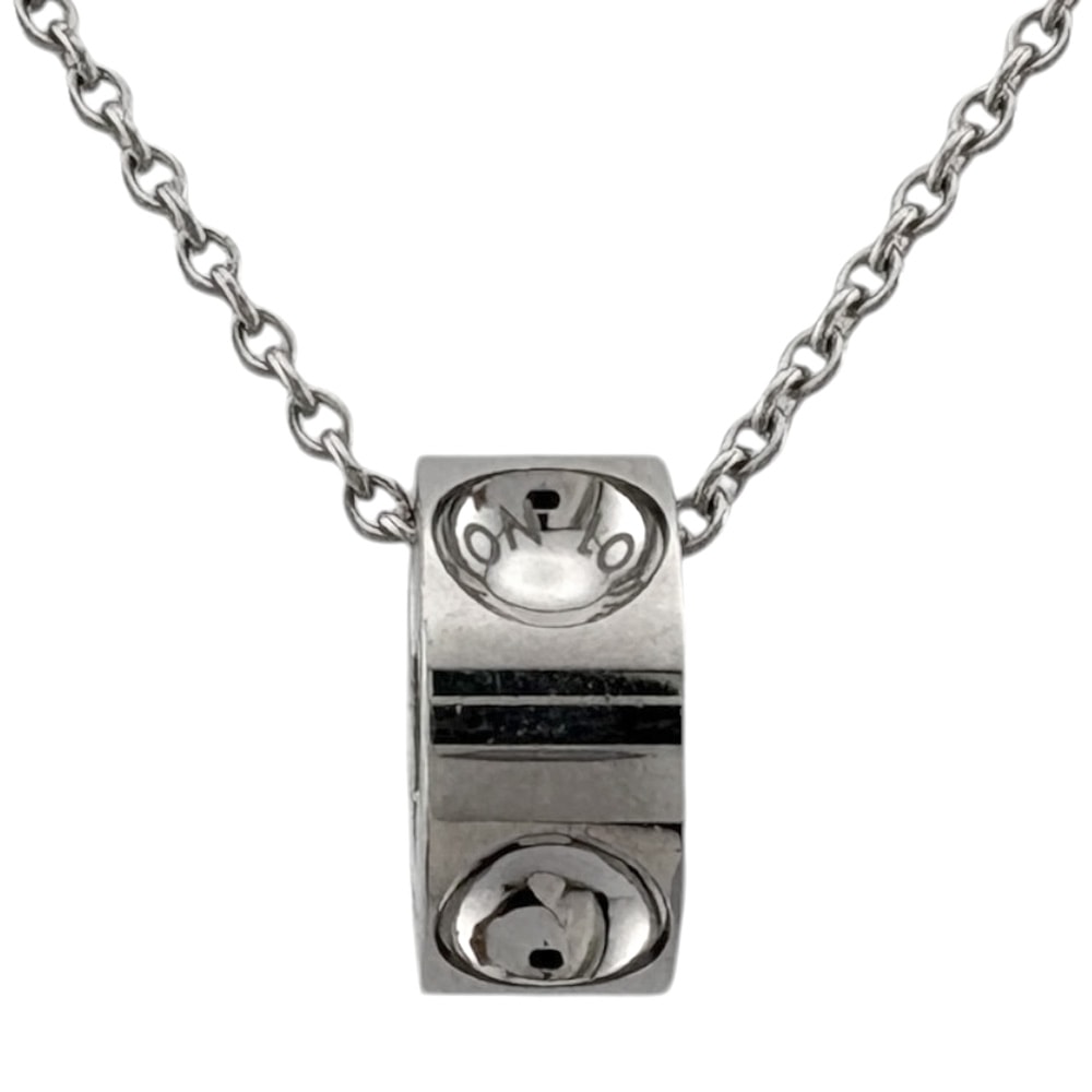 ルイヴィトン パンダンティフ アンプラント ネックレス 18金 K18ホワイトゴールド レディース LOUIS VUITTON  中古