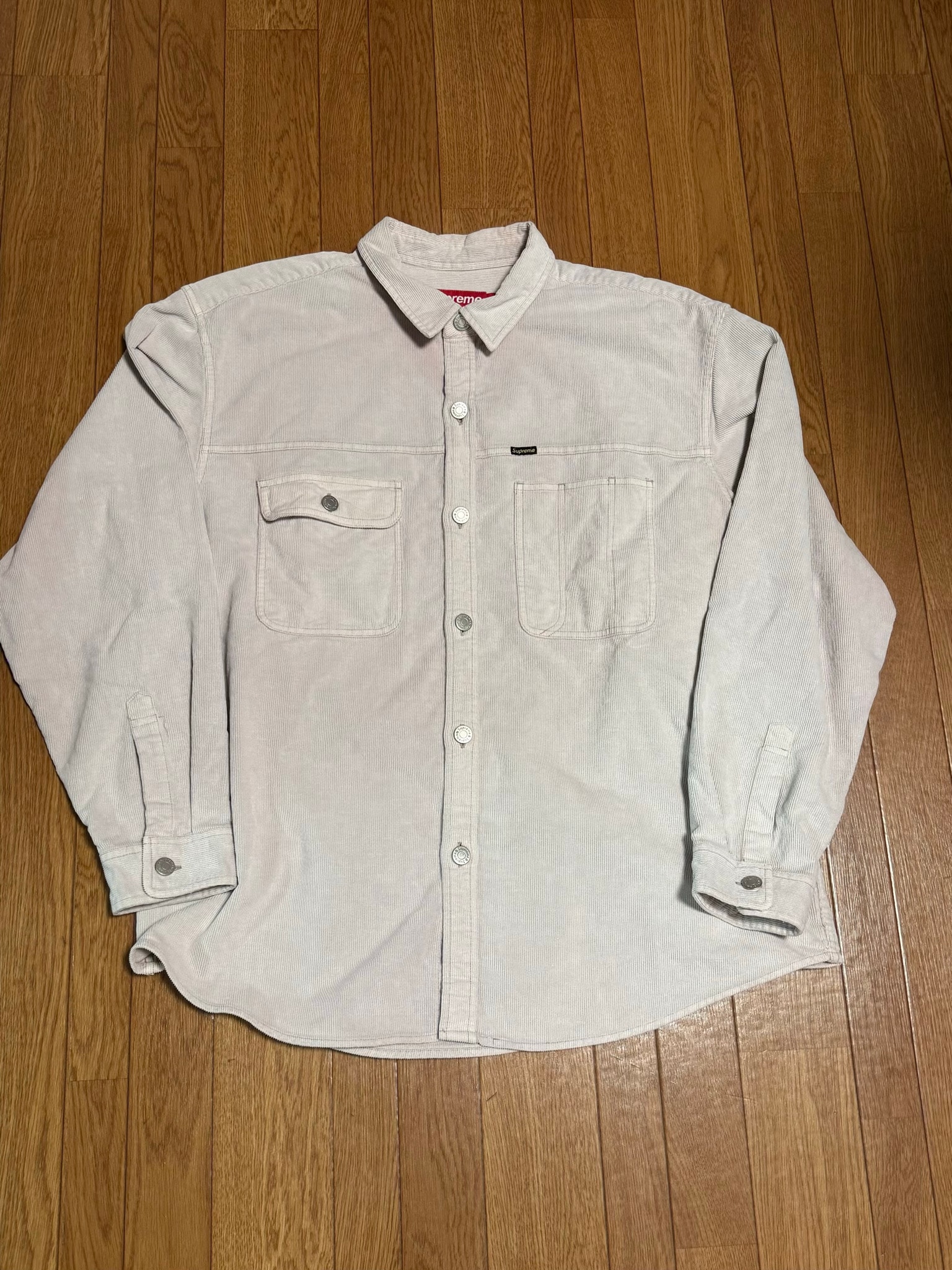Supreme Washed Corduroy Shirt "Pink"