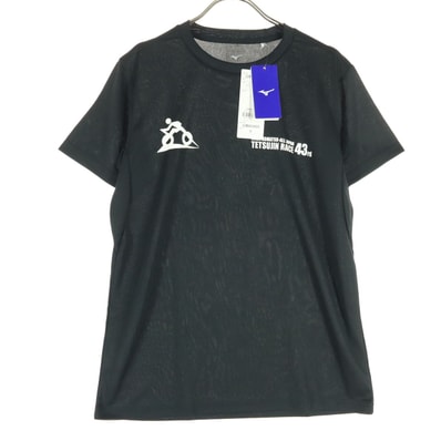 美品 Mizuno ミズノ 半袖 プラクティス Tシャツ S ブラック 全日本鉄人レース