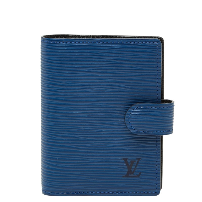 ルイ ヴィトン エピ ミニアジェンダ 手帳カバー R20075 トレドブルー レザー レディース LOUIS VUITTON 【中古】